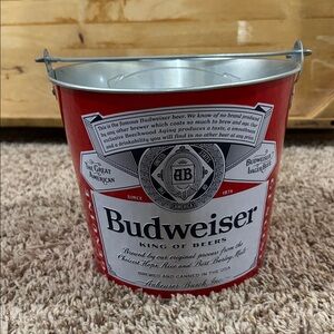 Budweiser metal Beer Bucket